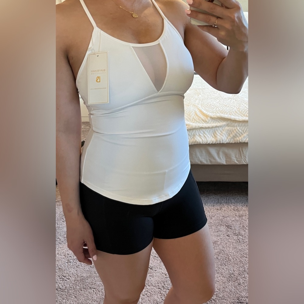 Buffbunny White Sleeveless Top